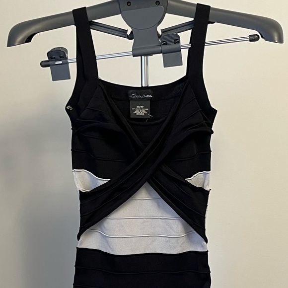 Black and grey dress SZ xs - Picture 2 of 5